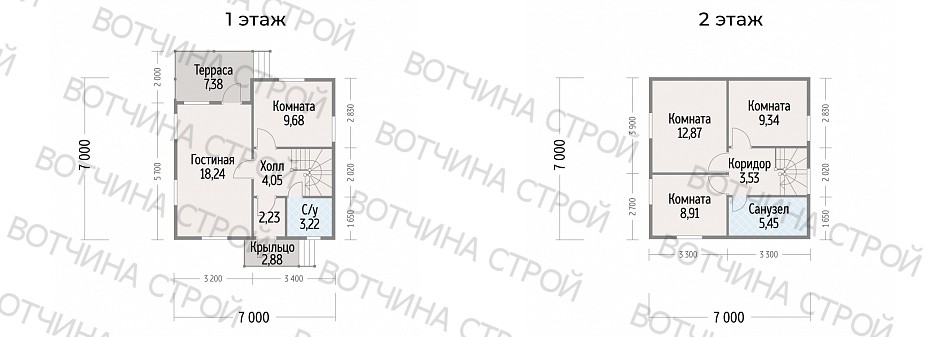  Проект каркасного дома Соло «Вотчина Строй» 