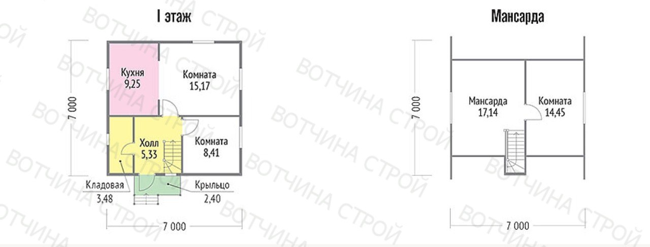  Проект каркасного дома Берег «Вотчина Строй» 