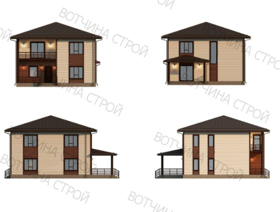  Проект каркасного дома Гранд «Вотчина Строй» 